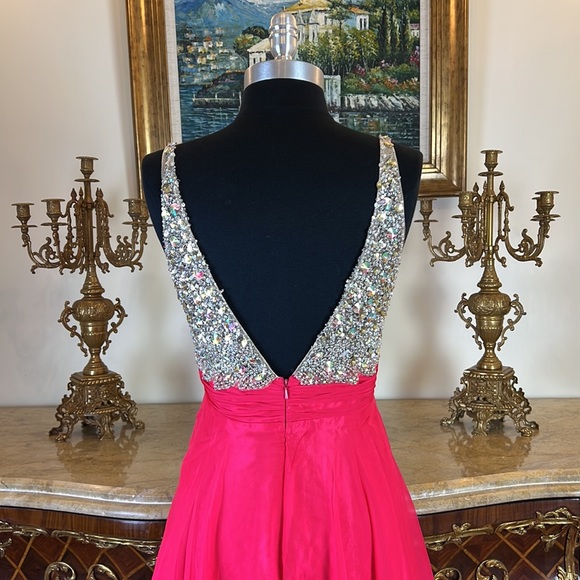 Meier Collection formal rhinestone bodice evening prom dress - Picture 4 of 5